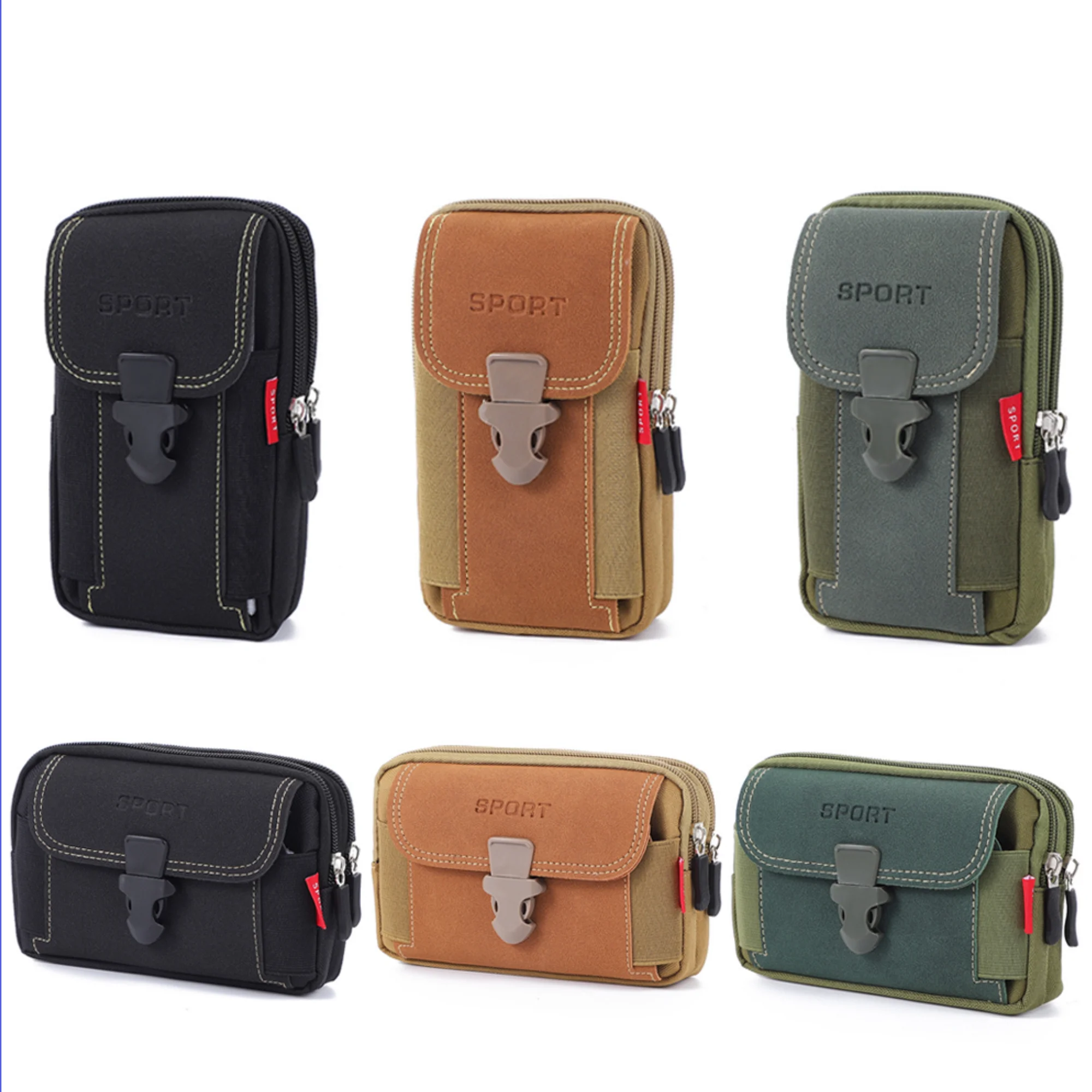 

Man Belt Pouch Mobile Phone Bag for Men Phone Holster Bag Molle Waist Bag Pack Small Tactical Duty Belt Backpack Card Holder
