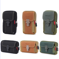 Man Belt Pouch Mobile Phone Bag for Men Phone Holster Bag Molle Waist Bag Pack Small Tactical Duty Belt Backpack Card Holder