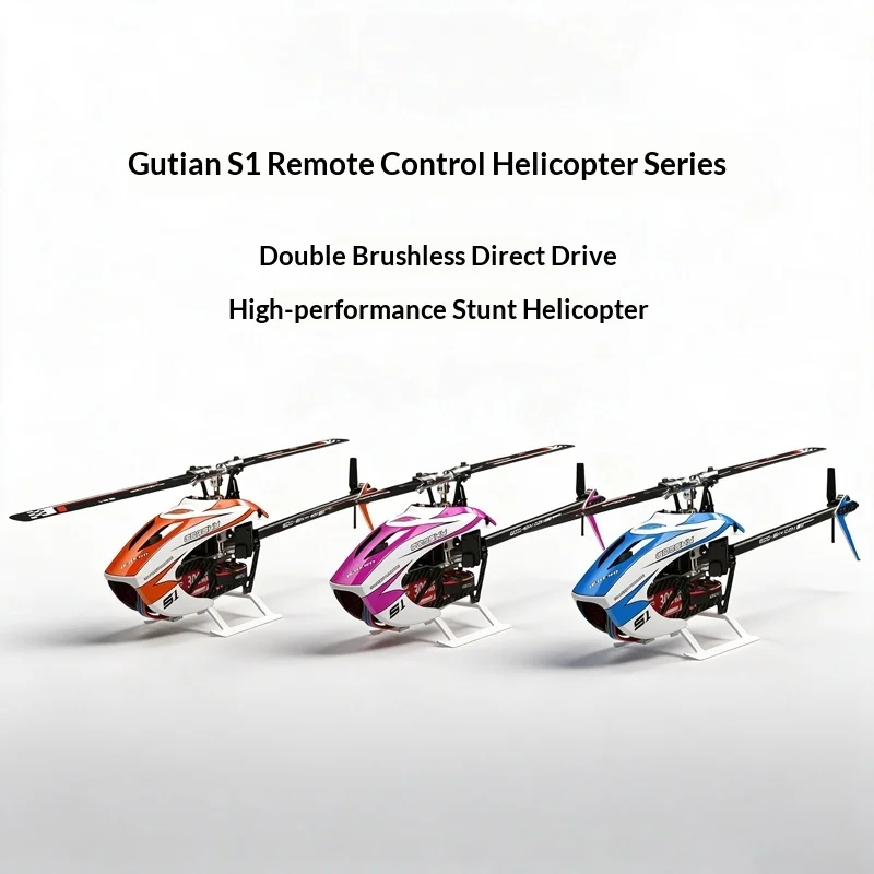 Goosky S1 Rc Helicopter 3D Stunt Airplane Model Dual Brushless Direct Drive High Performance 107G Takeoff Weight For Hobby Fans