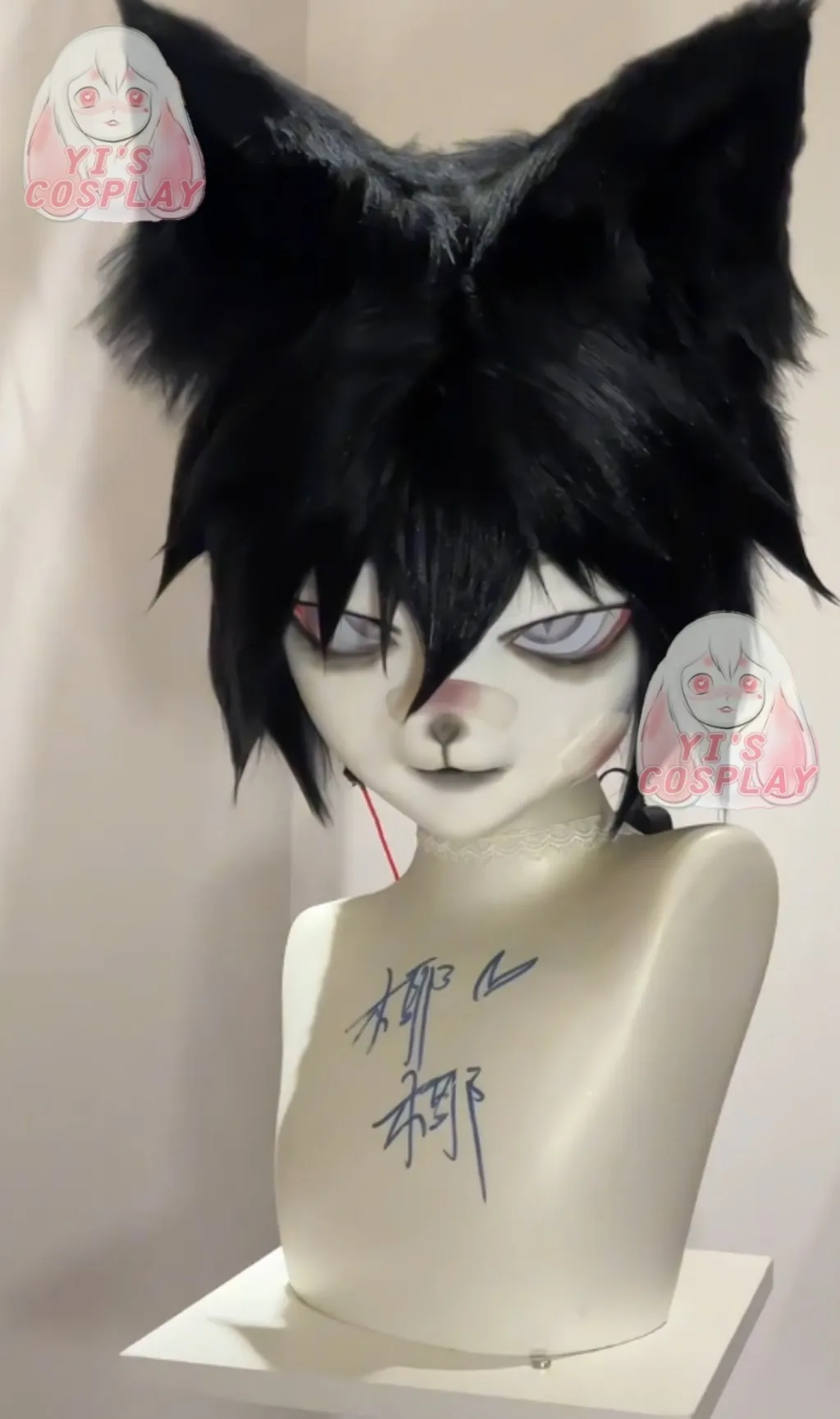 

Yis cosplay Custom Furry head Kigurumi Head Cosplay Kemono Fursuit Handmade Headsets Beast Customized Fursuit Kemono Head