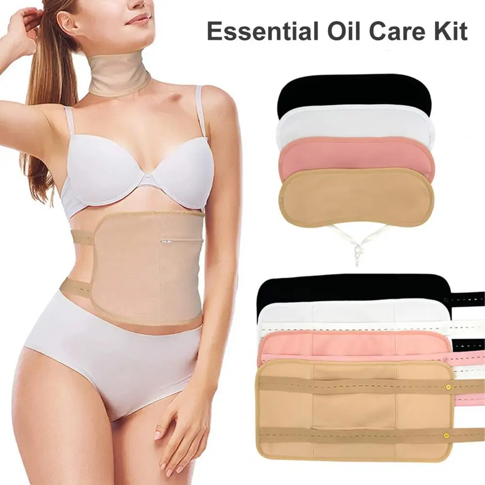 1 Set Soothing Inflammation Promote Circulation Elastic Band Liver Detox Thyroid Constipation Care Waist And Nec