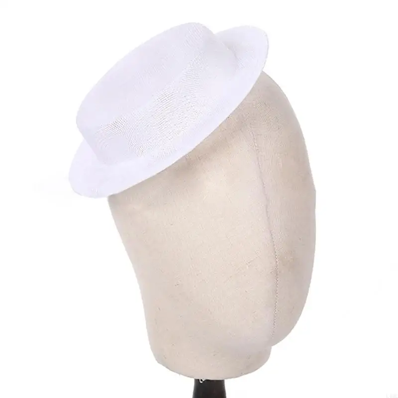 Eleganti fascinatori modellini cappello da base cappellino per pillbox per festa trucco L4MC