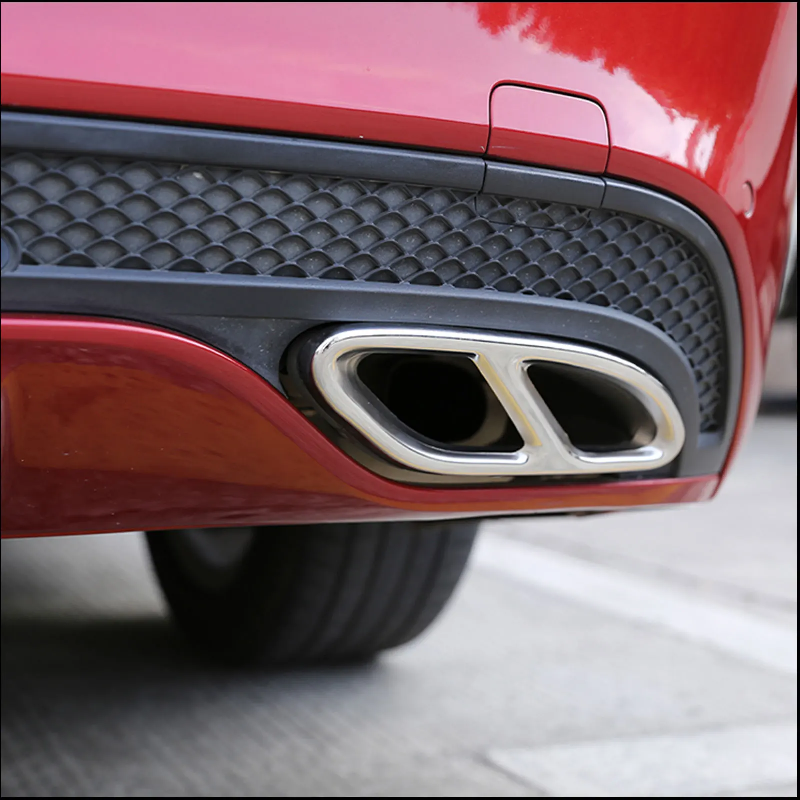 For Mercedes Benz A B C E Class GLC X253 W205 W213 W176 W177 W246 W247 Car Tail Muffler Exhaust Pipe Output Cover Accessories