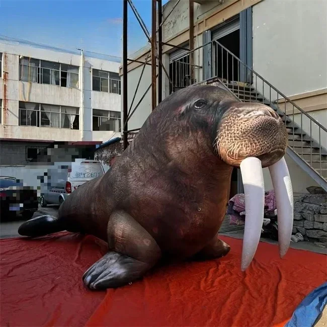

Vivid Customized Inflatable Seal Balloon,simulation Sea Lion Walrus Model for Ocean Themed Party