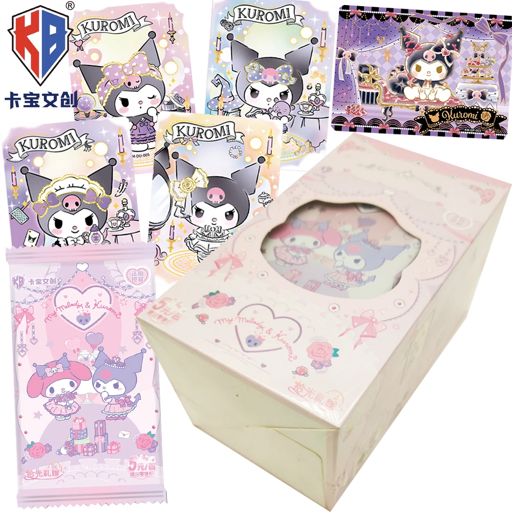 بطاقات جمع شخصيات كاباو سانريو الأصلية للجماهير جميلة حلوة ماي ميلودي كورومي أنيمي الكرتون بولارويد بطاقات اللعب الهدايا