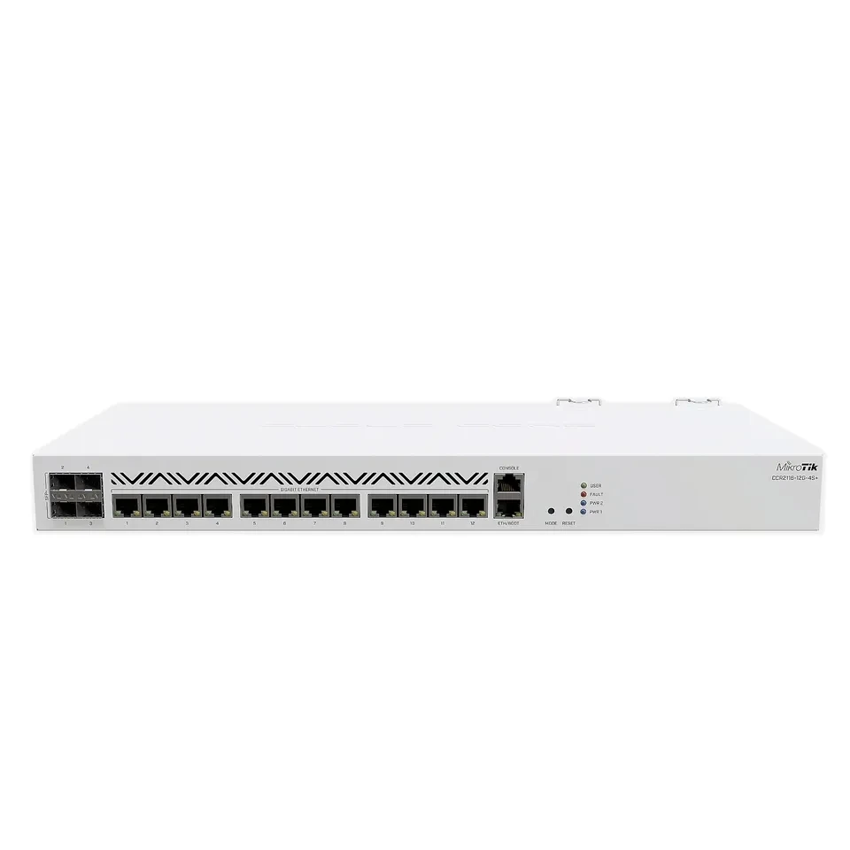 CCR2116-12G-4S+ Wireless 16-core ARM Cloud Core 4 SFP+ ports 13 10/100/1000 Ethernet ports Enterprise Router