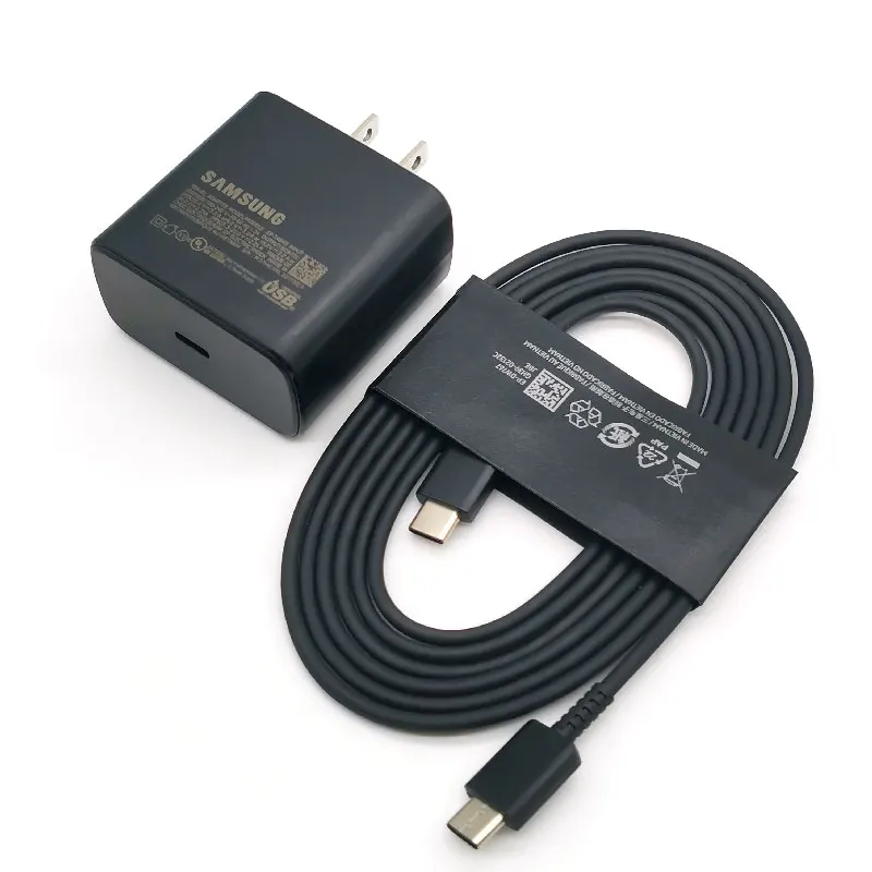 For Samsung 45W US Plug PD Charger Super Fast Charge Adapter For Galaxy Z Flip Fold 6 5 4 3 2 S25 S2
