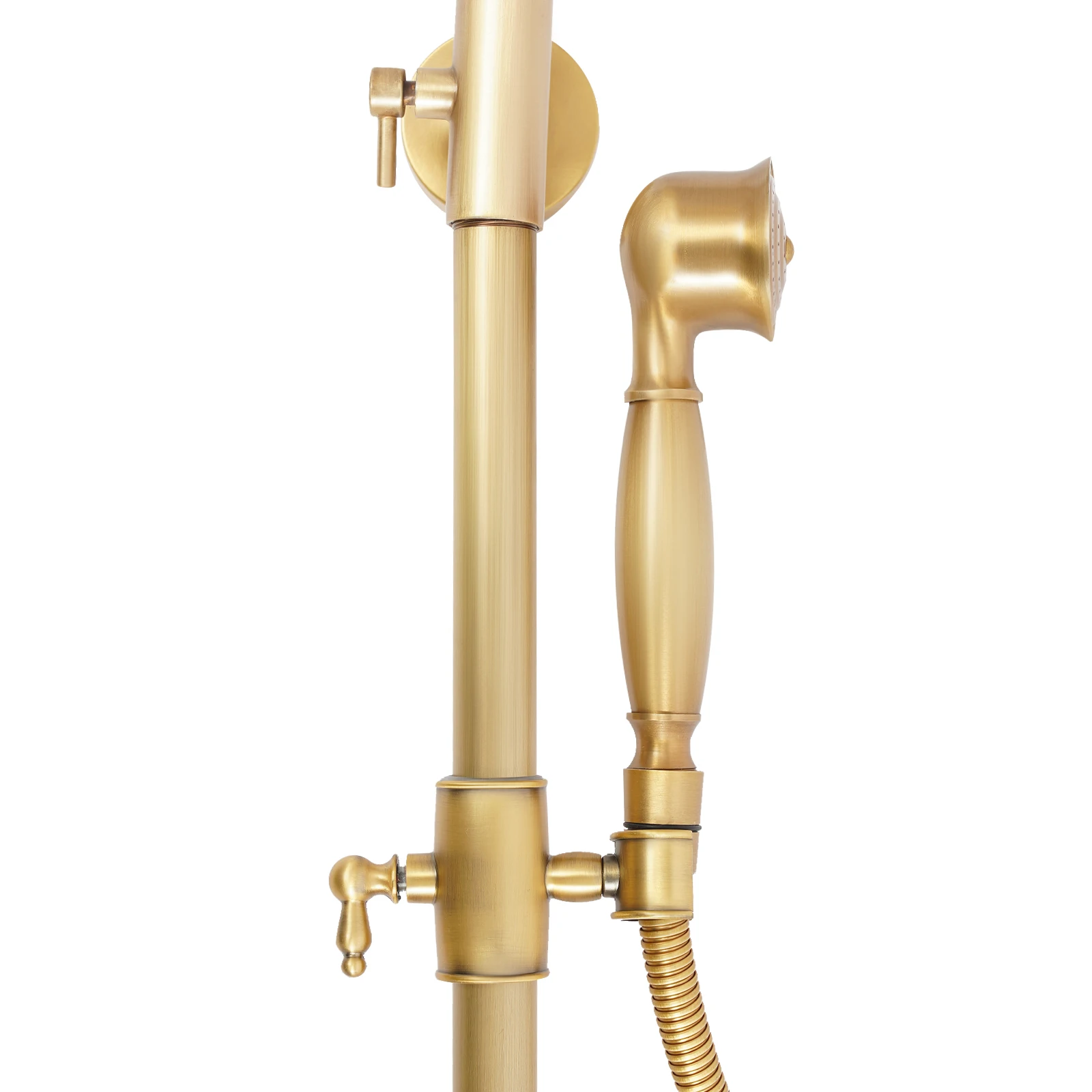 Badezimmer-Duscharmatur-Set Regenduschsystem mit Ablage für Zuhause und Hotel, 2 Wasserauslassmodi, Höhenverstellbar – Detail 10