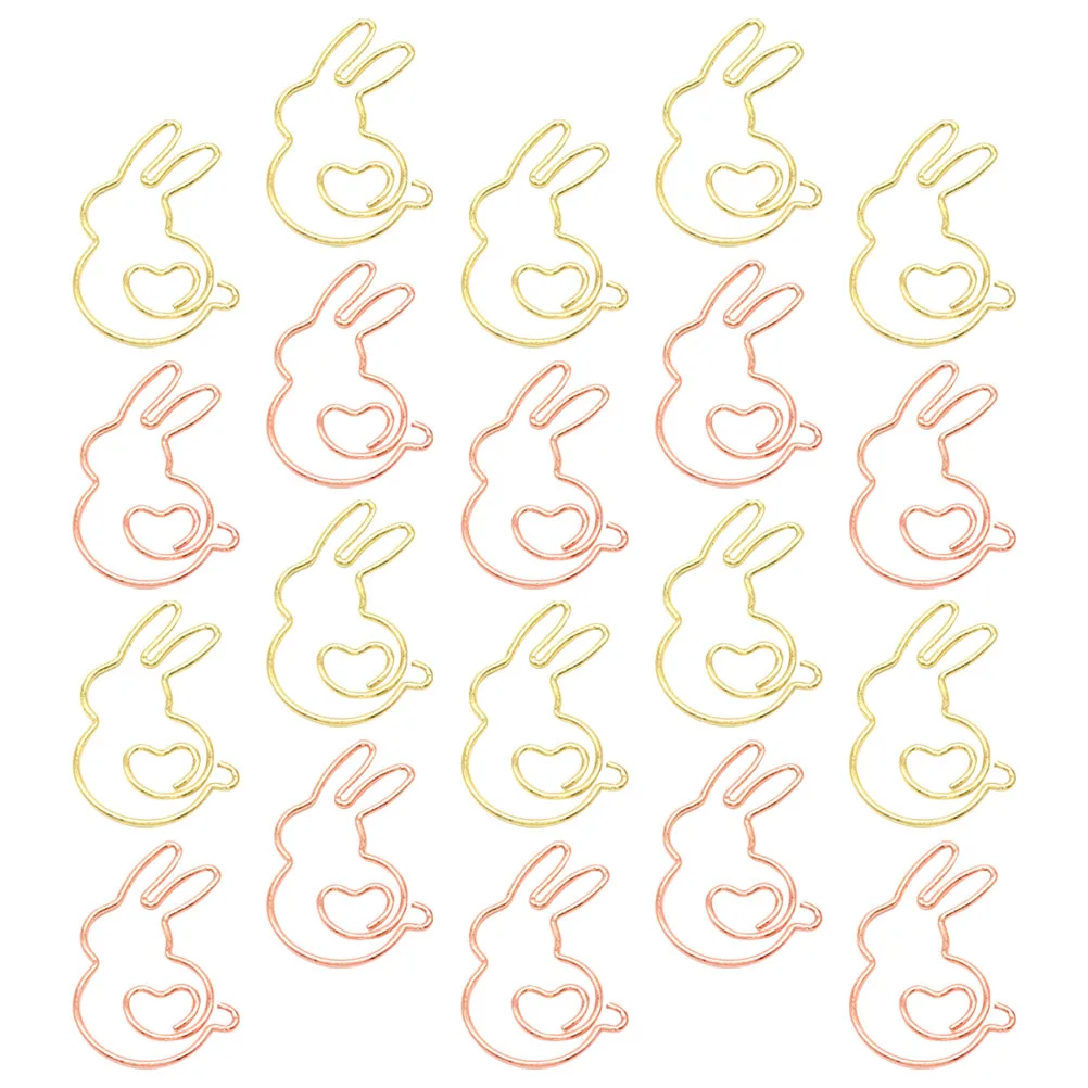 20 pezzi carino clip di carta in metallo argento per documenti segnalibro in acciaio inossidabile graffetta etichetta cartello organizzatore forniture per ufficio scuola