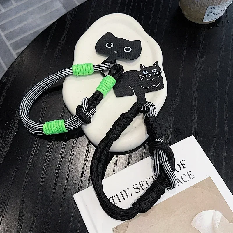 Simple and Fun Cat Card Hanging Rope for Mobile Phone