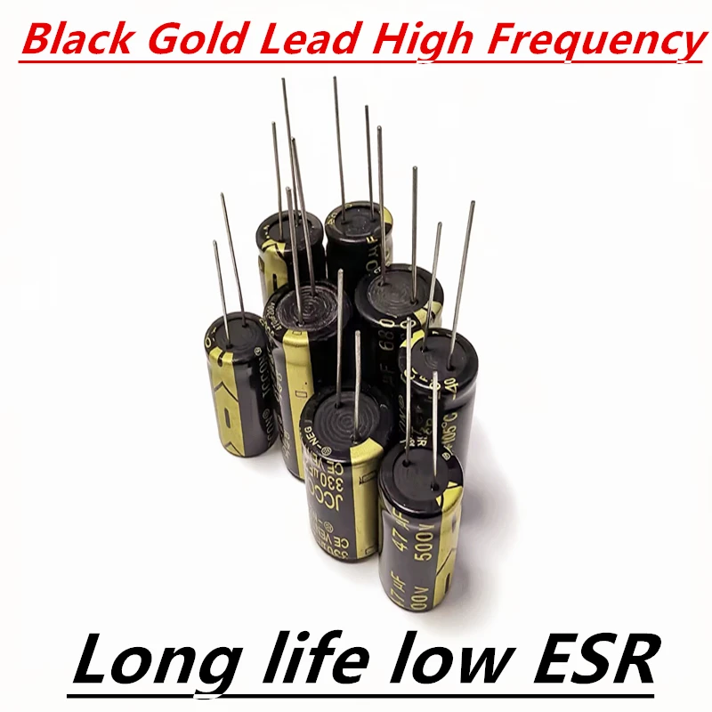 2-12PCS JCCON 25V 35V 50V 100V 160V 200V 250V 450V 6.8uf - 4700uF High Quality Long Life Low ESR Capacitor