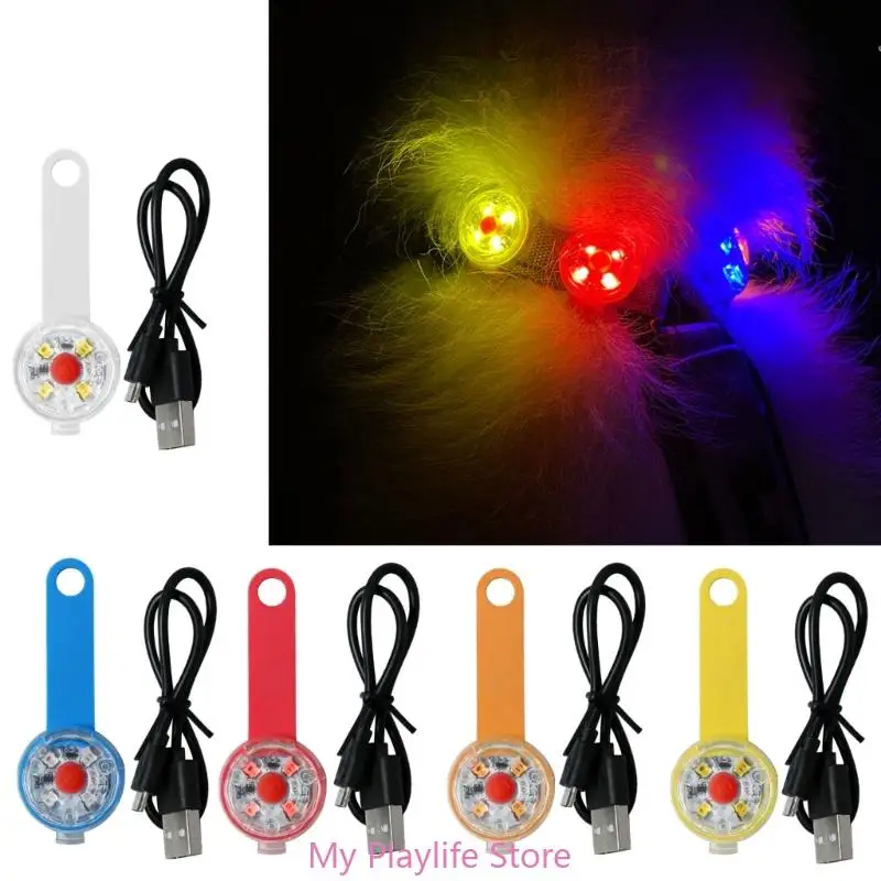 USB Rechargeable Dog Lights for Outdoor Activity Night Walking Dog Led Collar Pendant Light Waterproof Dog Light for Pet