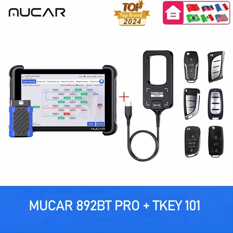 Диагностический сканер MUCAR 892BT PRO 2026 года: полная топологическая карта систем, 35 функций сброса, программирование J2534, протоколы CAN FD и DOIP