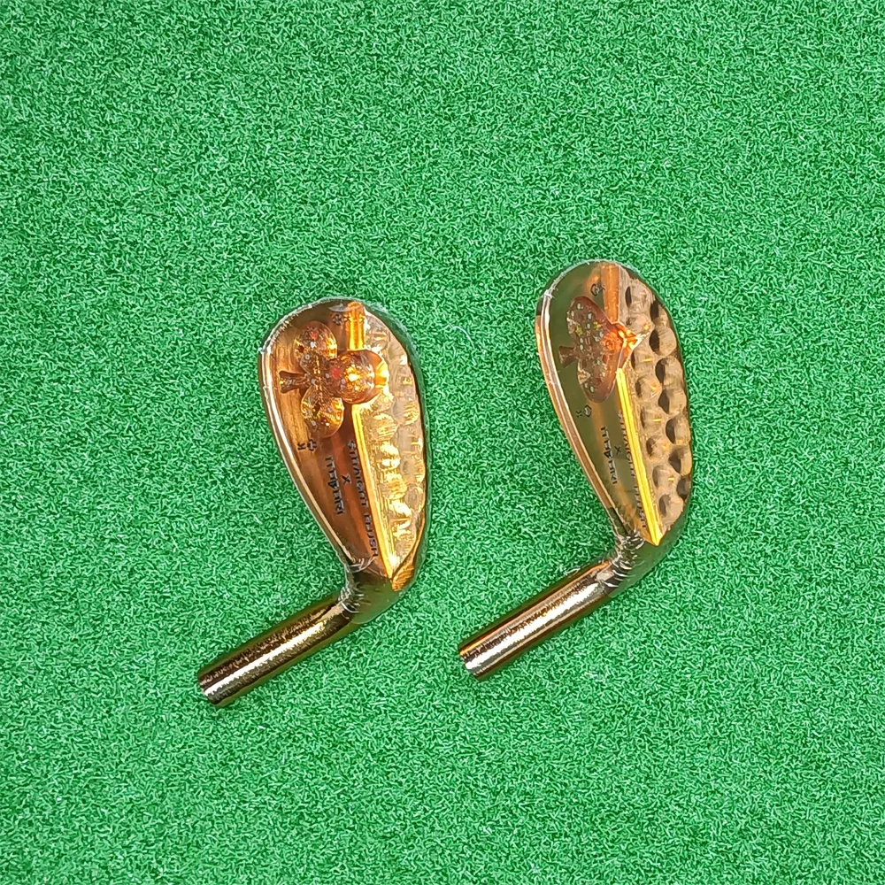 One knife carving Ito Bo poke silver/brass Golf Wedge Head Carbon Steel S20C Golf Club Carbon Steel Full CNC driver wood wedges