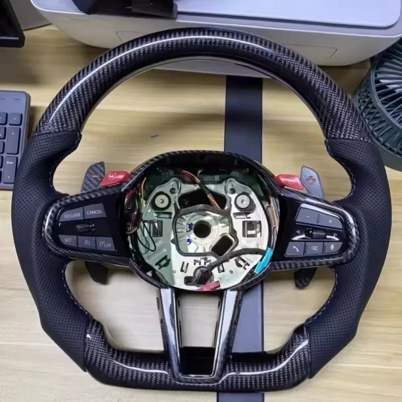 Customized Carbon Fiber Leather Car Steering Wheel For BMW G Series3 Series 6 Series X3 X4 X5 G20 G30 M3 M4 M5 M8Steering Wheel