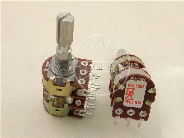 potentiometer, quadruple potentiometer B100K handle length 25MM flower 12 feet