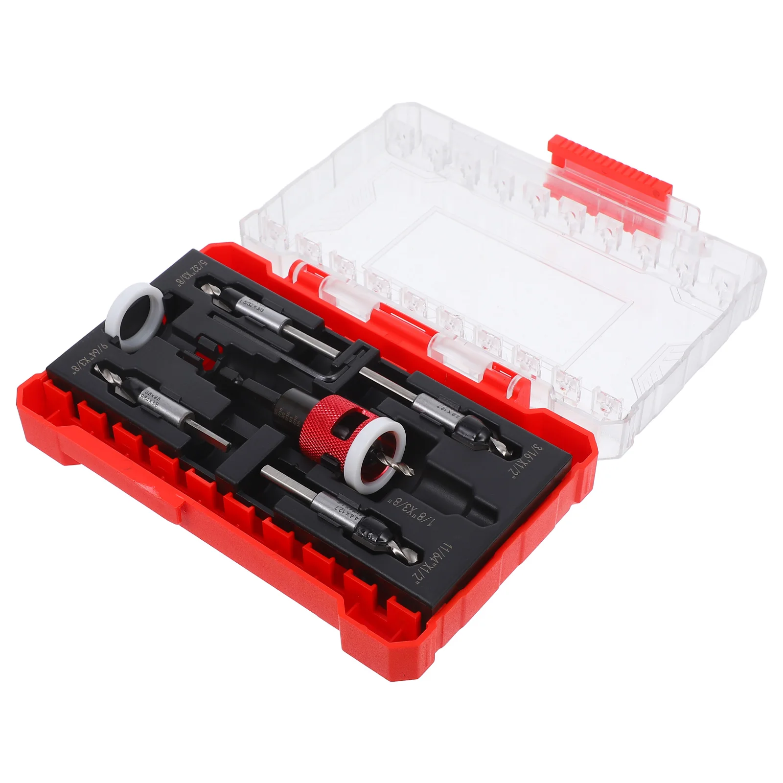 

1 set 1 Countersink Drill Bit Set Woodworking Tools Depth Stop Countersink Wood Metal Sinker Drill Bits Set Carpentry Equipment