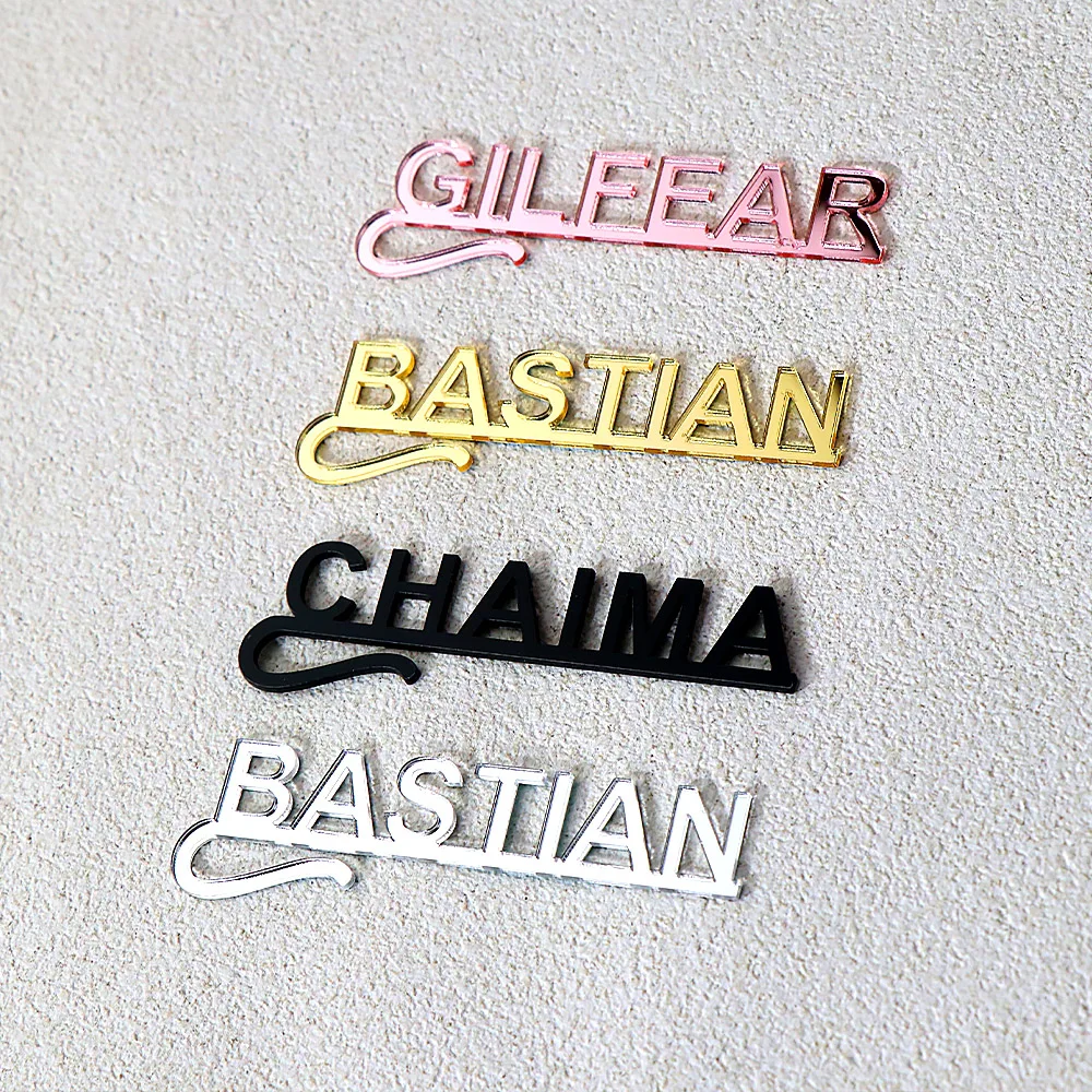 Personalized Drink Tags Wine Glass Charms Name Acrylic Tag Custom Drink Markers Gift Tags Place Cards Party Wedding Sign