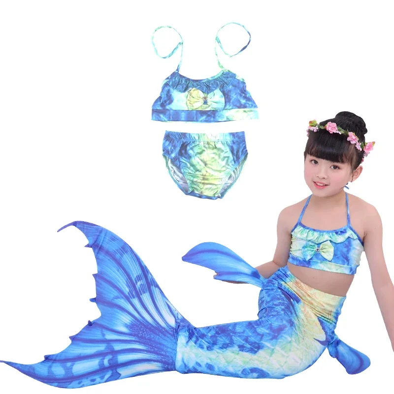 Girls mermaid tails for kids memaid swimsuit bikini bathing suit Halloween costume