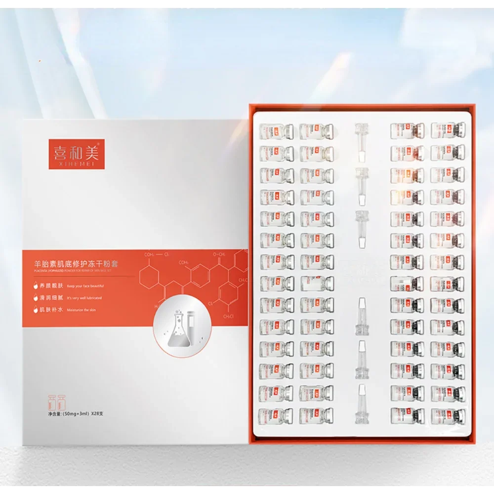 

Sheep Placenta Freeze-Dried Powder Set Anti-Aging Hydration Moisturizing Repairing Shrinking Pores Brightening Skin Care Set