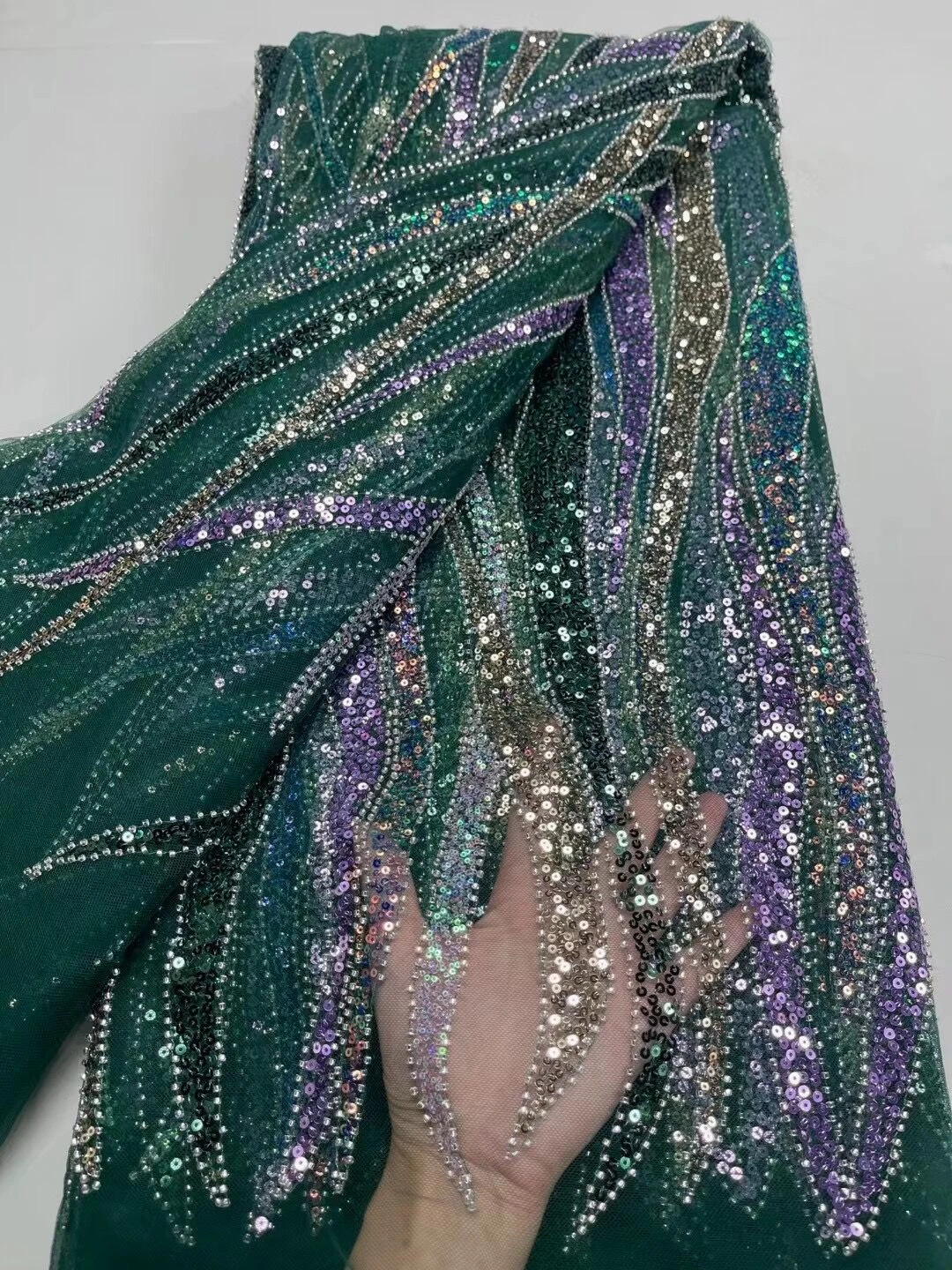 

Tulle Lace Fabric for Sewing Dress, Damask Cotton, High Quality, Pure Embroidery, Wedding Party, Nigerian, 5Yard, PS0045, 2026