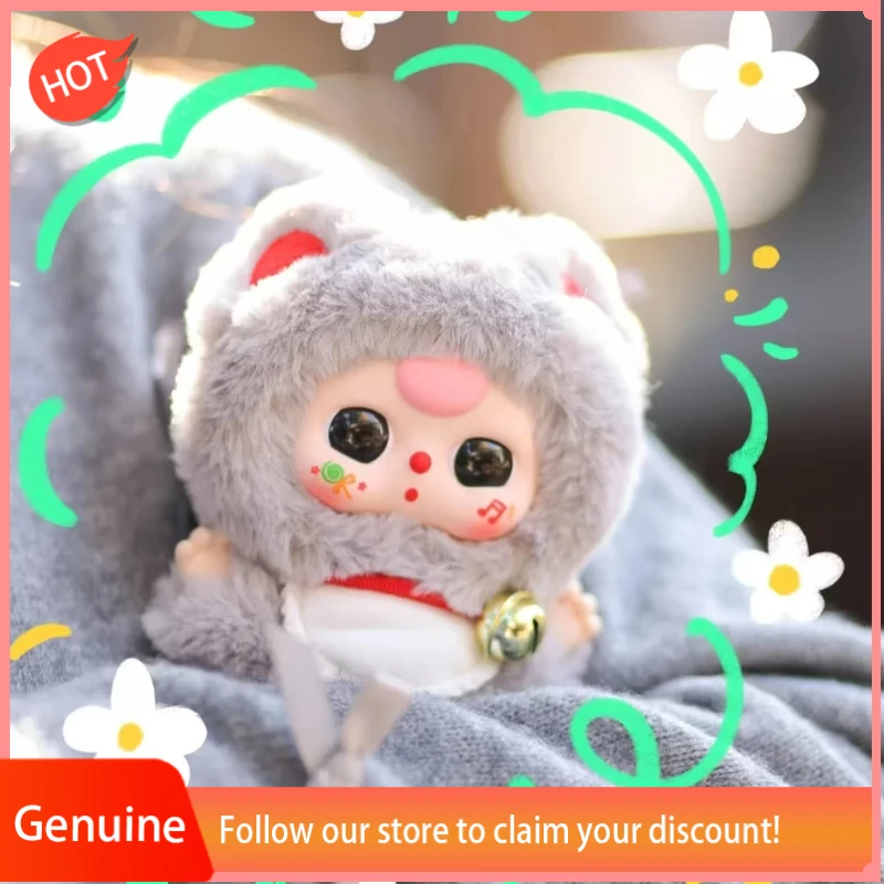 

Genuine New Hot Baby Three Billionaire Cat Series Figurine Blind Box Plush Vinyl Toys Car Doll Keychain Backpack Pendant Gift
