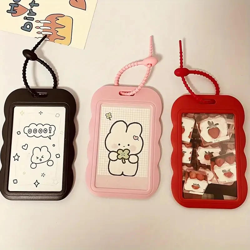 adjustable ABS card holder set, 1 piece, with a pendant