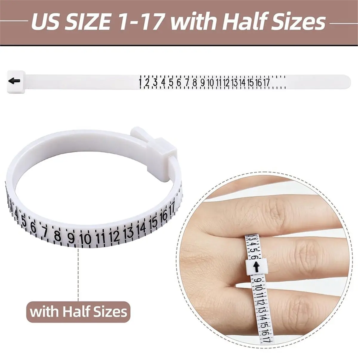 2026 New Tool Ring Sizer Measuring Tool,Steel Ring Mandrel for Ring Making,Ring Sizer Mandrel,Ring Size Measuring Tool Set