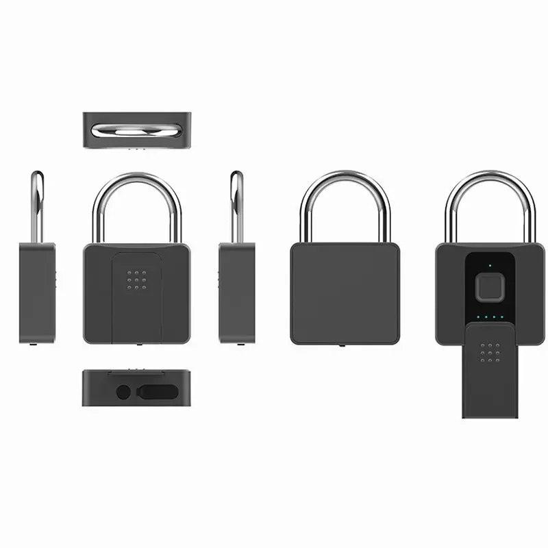 Smart Bluetooth fingerprint padlock APP key fingerprint unlocking outdoor waterproof warehouse door anti-theft fingerprint lock
