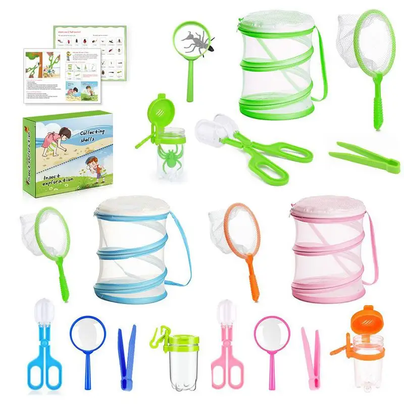 Набор мухолов для детей, инструменты для исследования природы, детские инструменты для ловли мух, решение для раннего обучения для мальчиков и девочек, портативный комплект для наблюдения Набор мухолов для детей, инструменты для исследования природы, детские инструменты для ловли мух, решение для раннего обучения для мальчиков и девочек, портативный комплект для наблюдения