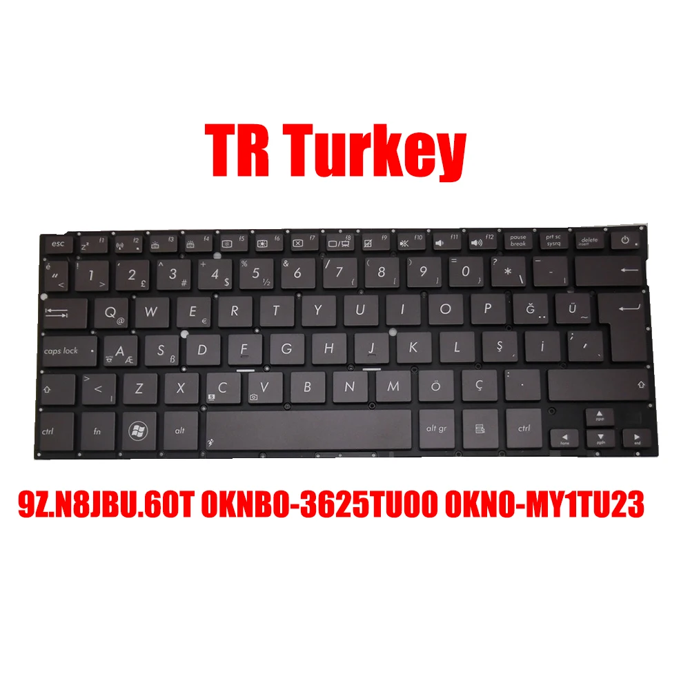 

Клавиатура для ноутбука ASUS U38 U38DT U38N Коричневая без рамки JP JAPAN\TR Турция