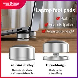 Teucer Portable Laptop Stand Keyboard Heighten Support Foot Pad Adjustable Antiskid Notebook Tablet Holder Bracket Accessory