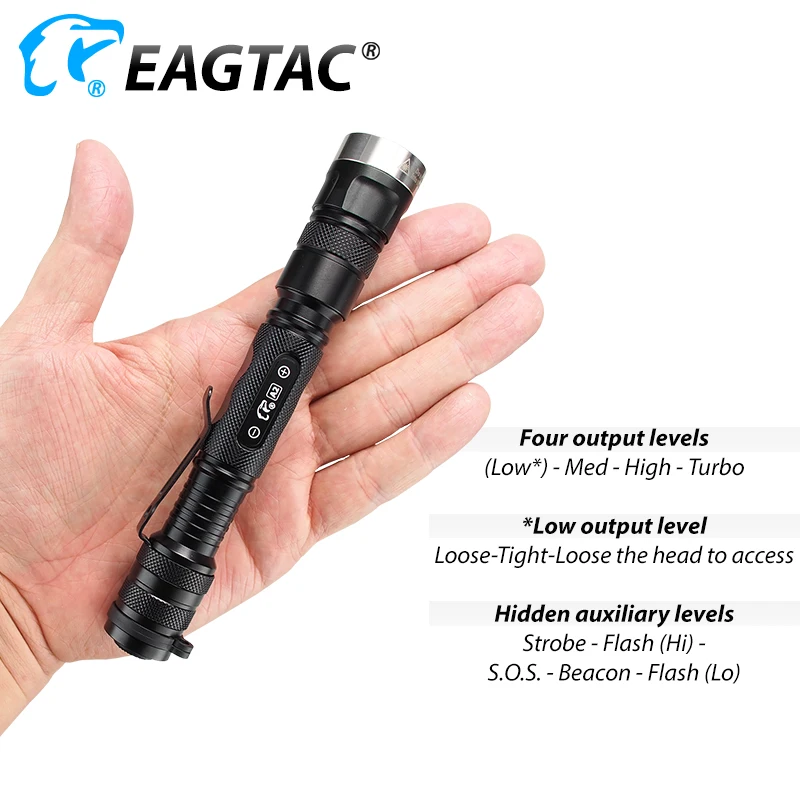 EAGTAC P25A2 XML2 CW NW Nichia519 365nm 39nm UV LED مصباح يدوي قابل للاستبدال قطرة في وحدة بطارية AA