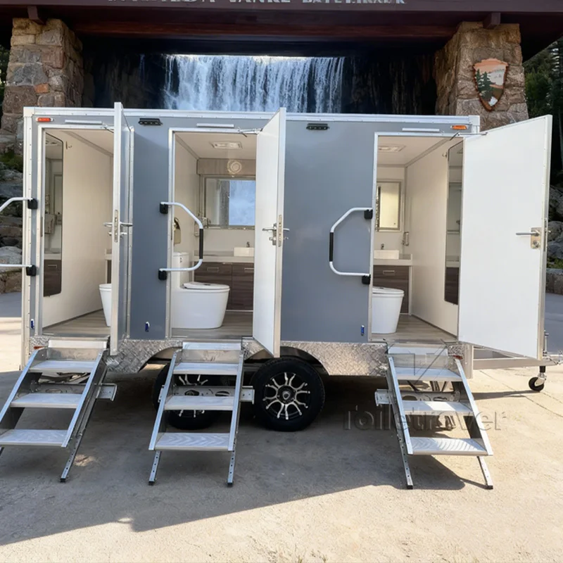 

High Quality Multifunctional Portable Mobile Toilet Mobile Glamoing Bathrooms Container Restroom