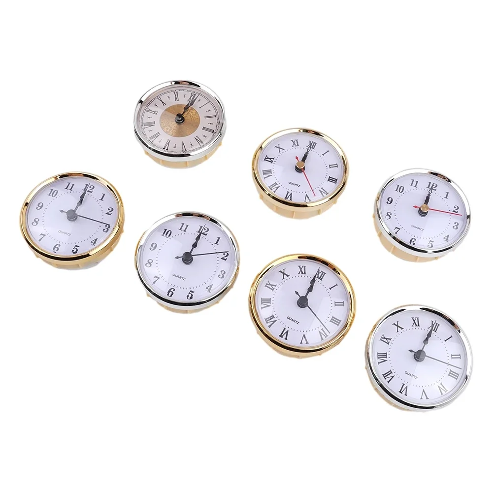 Brand New Quartz Clock Insert Replace Accessories Metal Numerals Plastic Precision Premium Roman Arabic Clear Lens