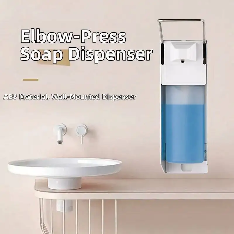 

500Ml Wall-Mounted Soap Disinfectant= Adjustable 1–3Ml Pump Press Bottle Shampoo Shower Dispenser For Bath