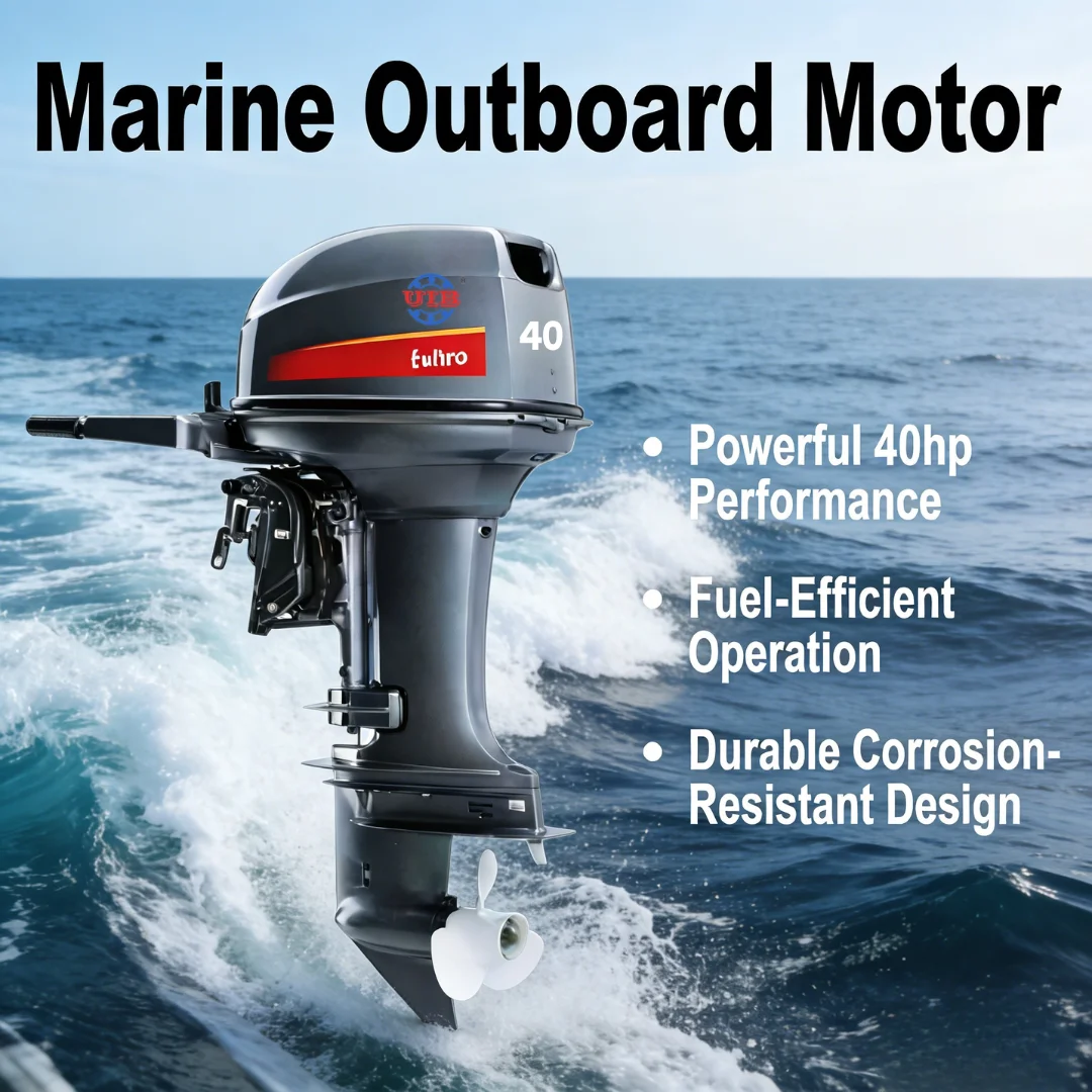 Ready High Efficiency 40 HP Luxury Yacht Outboard Motor Durable Boat And Kayak Engine