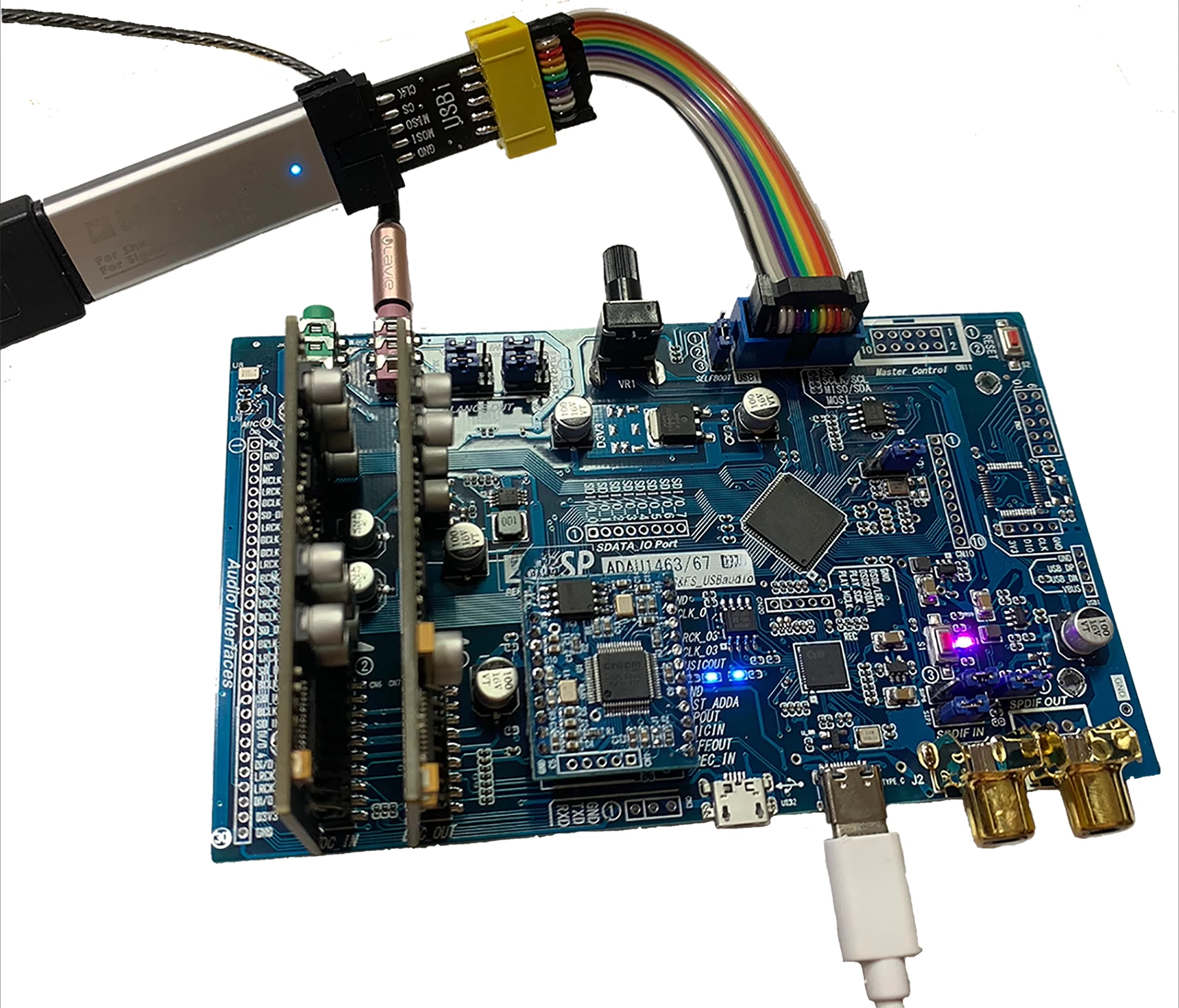 

ADAU1463 Development Board ADAU1467 Compatible with CT7601 USB Interface SAM5504 Effect Module