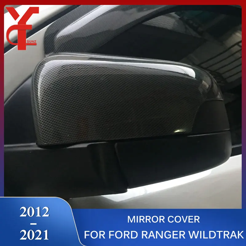 Car Side Rearview Mirror Cover For Ford Ranger Wildtrak T6 T7 T8 2012 2013 2014 2015 2016 2017 2018 2019 2020 2021 Double Cabin