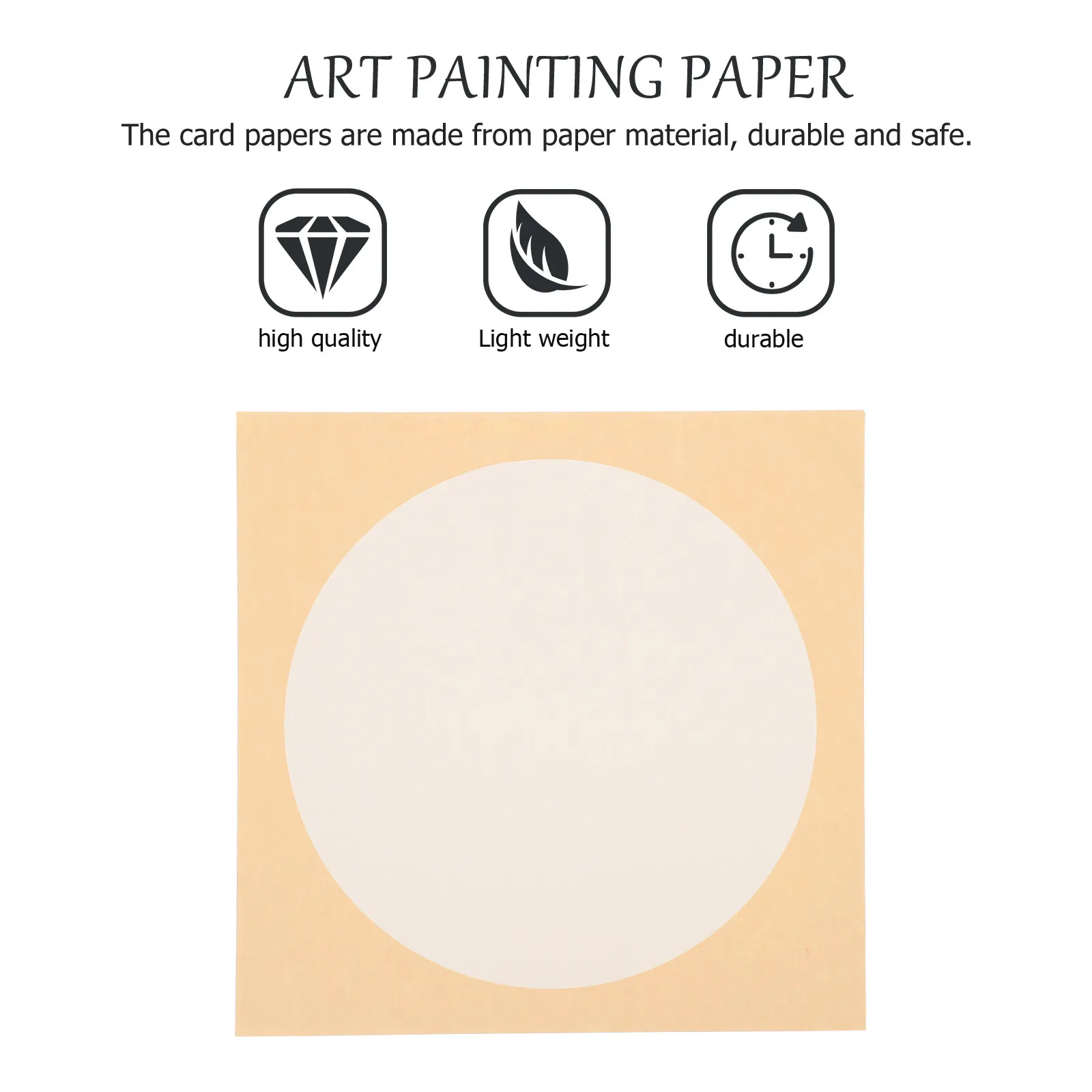 

Набор круглых блестящих картонных листов премиум-класса для акварели, каллиграфии, скетчинга и практики китайской живописи кистью