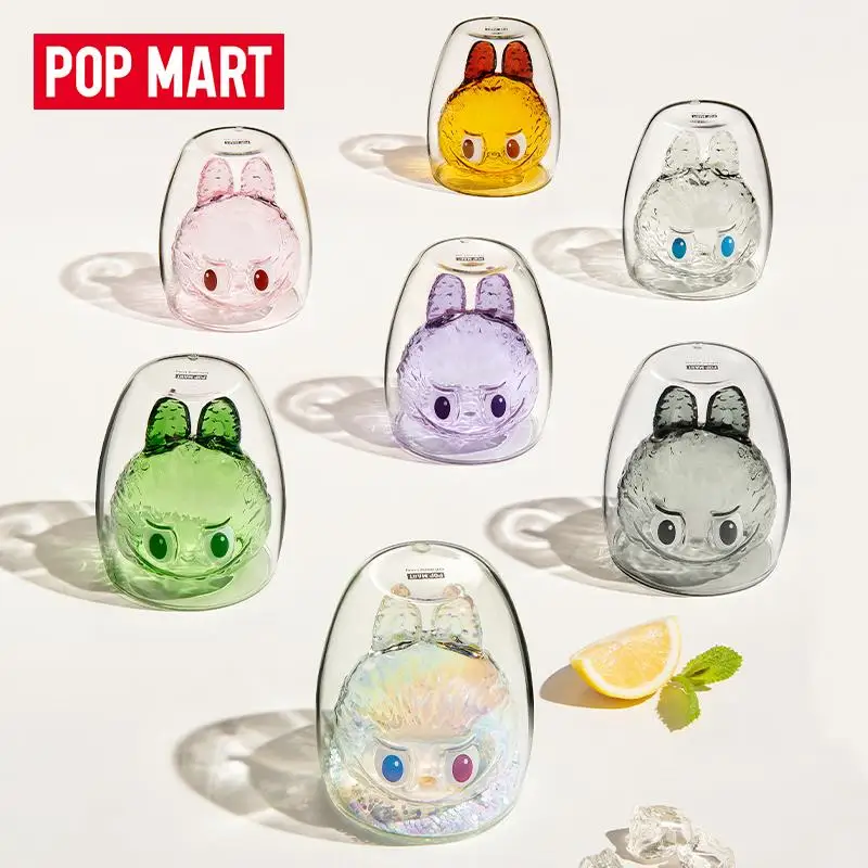 Pop Mart Genuine The Monsters-Cheers Series Double Glass Blind Box Labubu Tabletop Decoration Girl Birthday Present