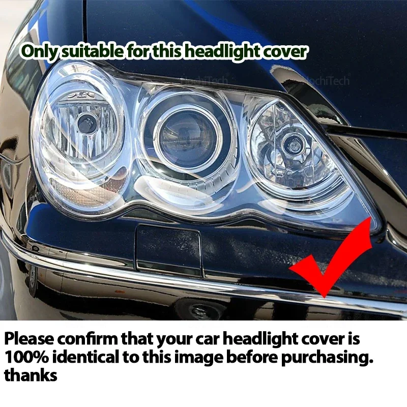 Car Transparent Housing Front Headlights Lens Shell Cover Glass Lampcover Lampshade for Toyota Mark X Reiz X120 2004-2009 view 2