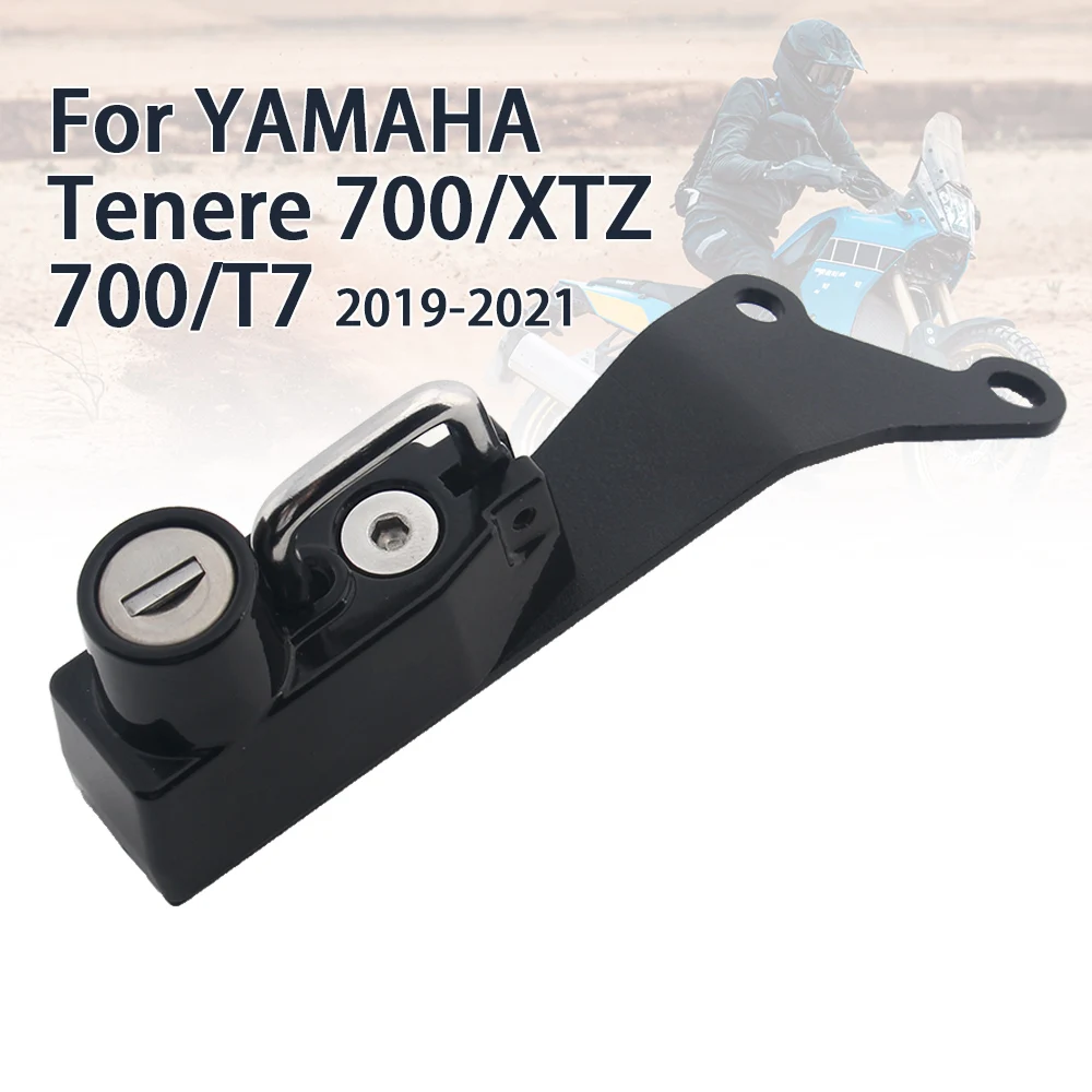 Motorcycle Helmet Lock Kit Helmets Security Anti-Theft Lock Rust-Proof Aluminum For YAMAHA TENERE700 T700 TENERE 700 Accessories