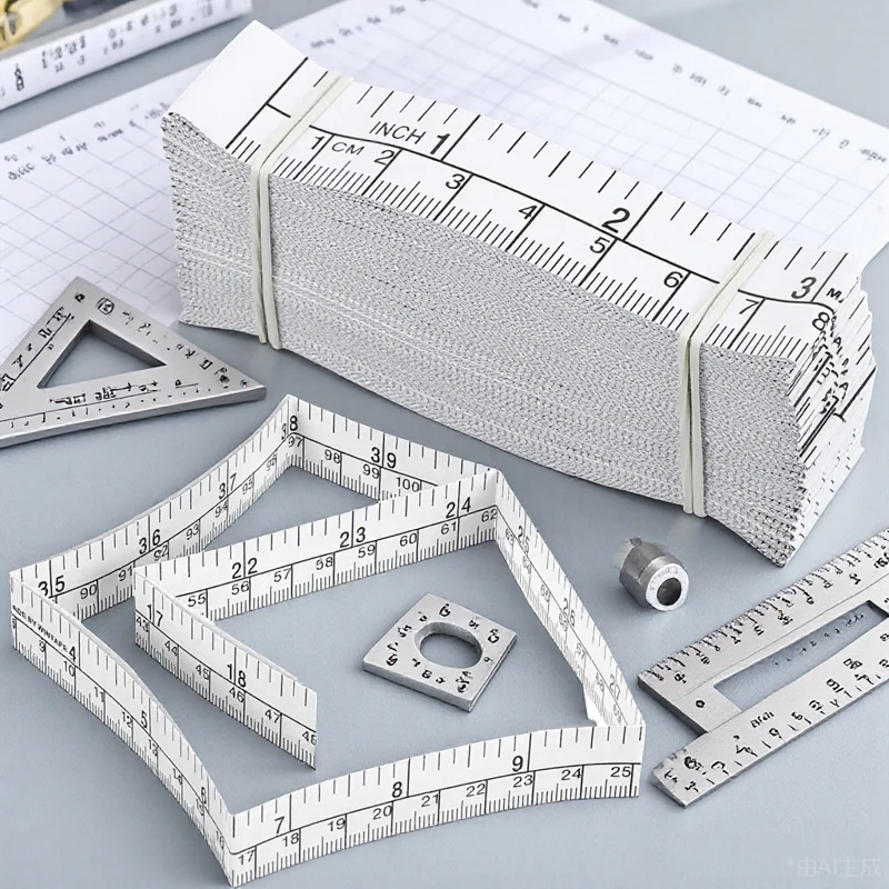 

Wound Measurement Tool 25 Pcs Disposable Paper Tape Ruler for Medical Body Measuring 1 Meter