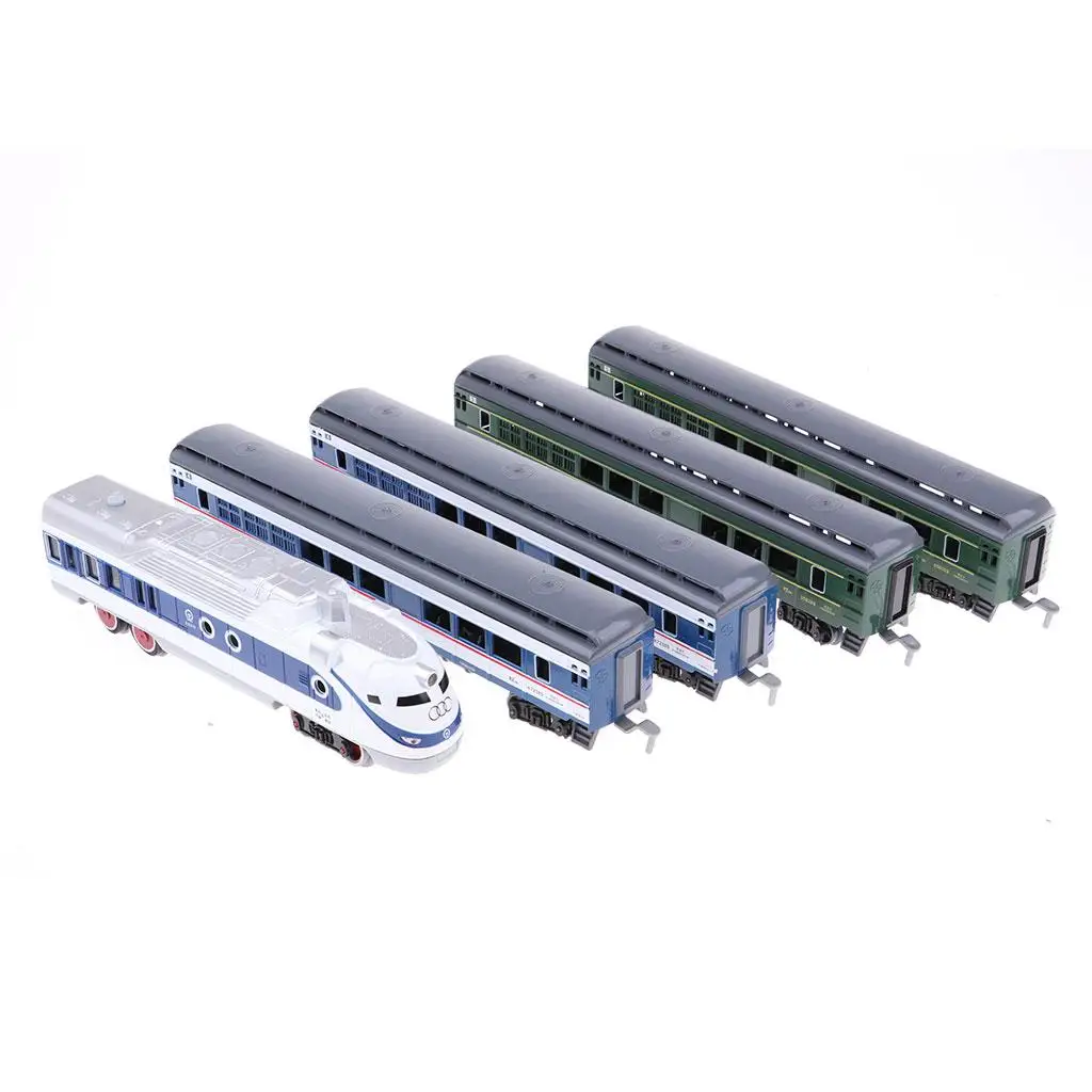 Hoge Simulatie 1:87 Trein Model Speelgoed Locomotief Rijtuigen Model Kinderen Speelgoed DIY