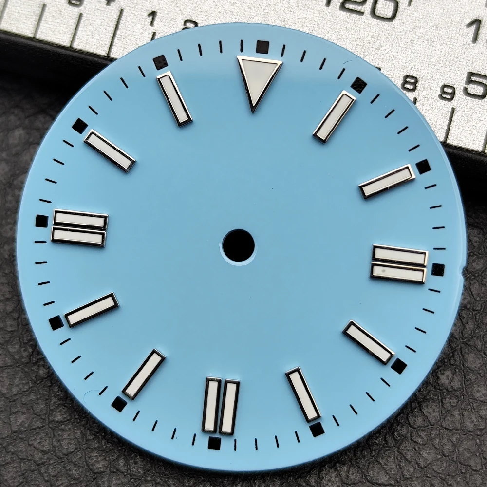 28.5 مللي متر تقويم واحد/مزدوج ساعة الطلب صالح ل NH35/NH36 حركة اكسسوارات ساعة أجزاء العقيمة ساعة الطلب