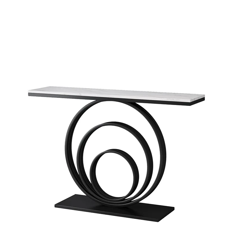 Entrance table Light luxury marble end view table against the wall Entrance entrance cabinet New Chinese simple narrowtabletable