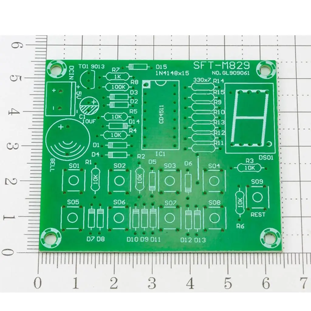 

Answering Machine Modulet Electronic DIY Kit 8 Channel CD4511 Learning Circuit Board for Electronic Training