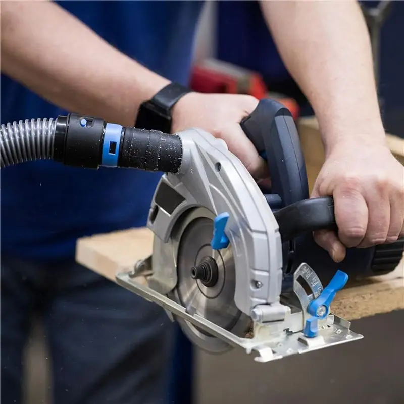 FLYY-2X Quick Click Erweiterter Adapter-Satz für Elektrowerkzeuge zur Staubabsaugung, für die meisten Holzbearbeitungs-Elektrowerkzeuge, Schleifmaschinen und Werkstattstaubsauger – Detail 3