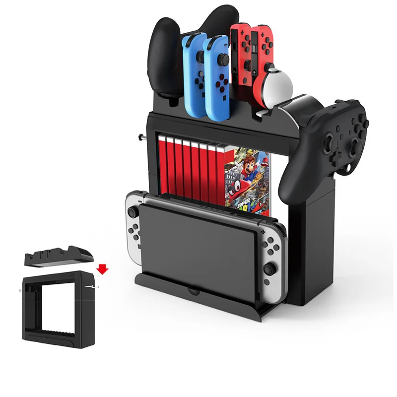 

Integration Charging Dock Station FOR Switch OLED Joycon Charger For Switch NS Joy-con Controller Storage Stand Holder